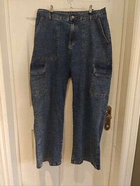 Women's Cargo Jeans Straight Leg